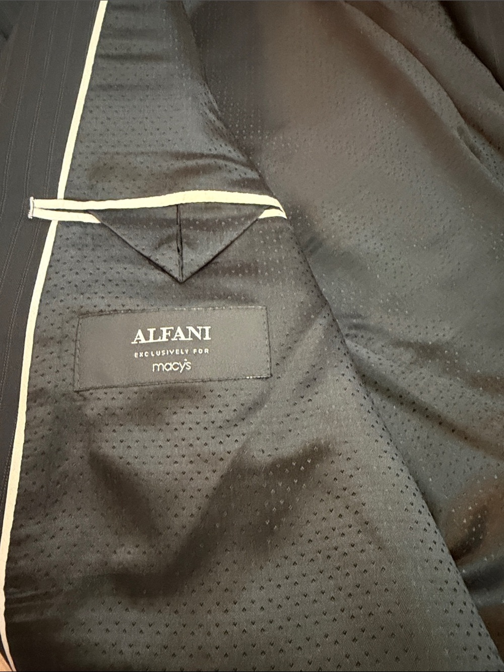 Alfani Charcoal Gray Pinstripe Men's Two-Piece Suit - Picture 2 of 9